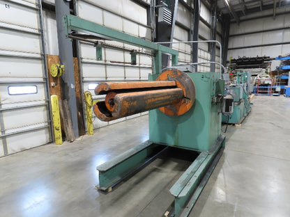American Steel Line Sheet Metal Roll Forming Slitter Machine w/Coiler & Rewinder