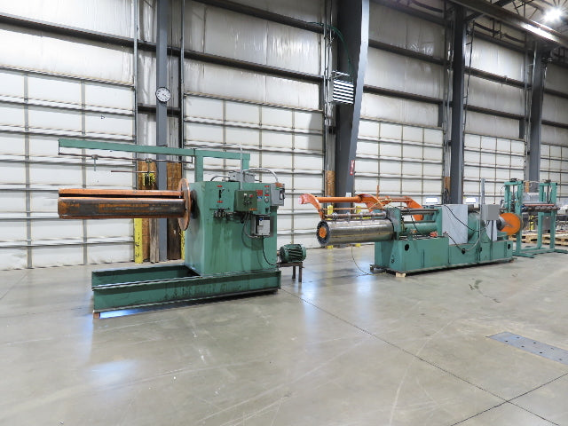 American Steel Line Sheet Metal Roll Forming Slitter Machine w/Coiler & Rewinder