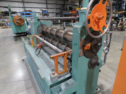American Steel Line Sheet Metal Roll Forming Slitter Machine w/Coiler & Rewinder