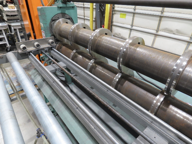 American Steel Line Sheet Metal Roll Forming Slitter Machine w/Coiler & Rewinder