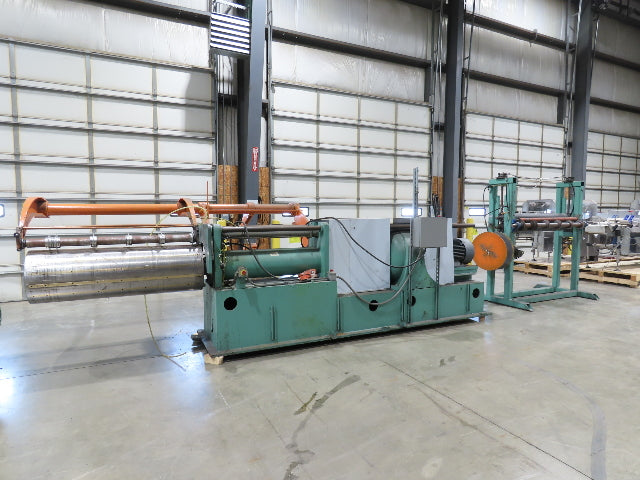 American Steel Line Sheet Metal Roll Forming Slitter Machine w/Coiler & Rewinder