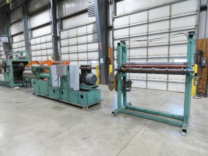 American Steel Line Sheet Metal Roll Forming Slitter Machine w/Coiler & Rewinder