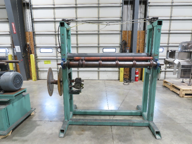 American Steel Line Sheet Metal Roll Forming Slitter Machine w/Coiler & Rewinder