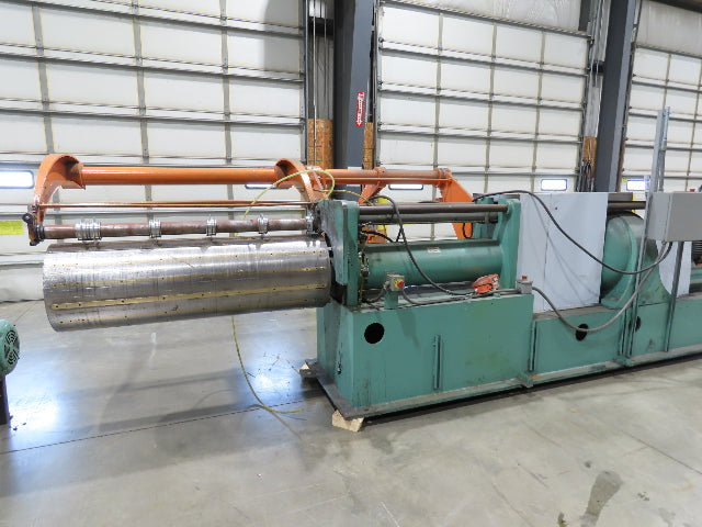 American Steel Line Sheet Metal Roll Forming Slitter Machine w/Coiler & Rewinder