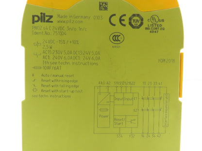 Pilz PNOZ s4 C Safety Relay PNOZSIGMA Series 24VDC Spring Cage Lot of 2 -READ
