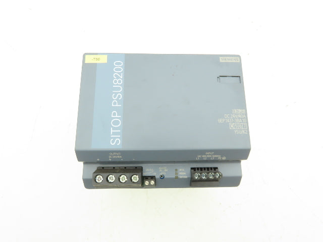 Siemens SITOP PSU8200 Power Supply DC 24V 40A 3PH 400-500V Input 6EP1437-3BA10