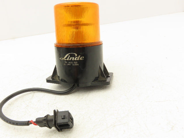 Linde 791 9052 625 Forklift Safety Flashing Strobe Warning Light Amber 10-80VDC