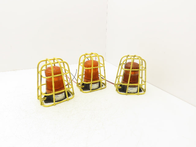 Ecco 1654013 Forklift Safety Flashing Strobe Light Amber 12-80VDC Lot of 3