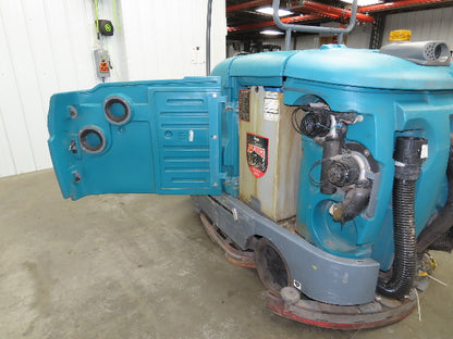 Tennant T17 Ride On Floor 46" Scrubber 36V Battery 1680 Hrs Needs Service
