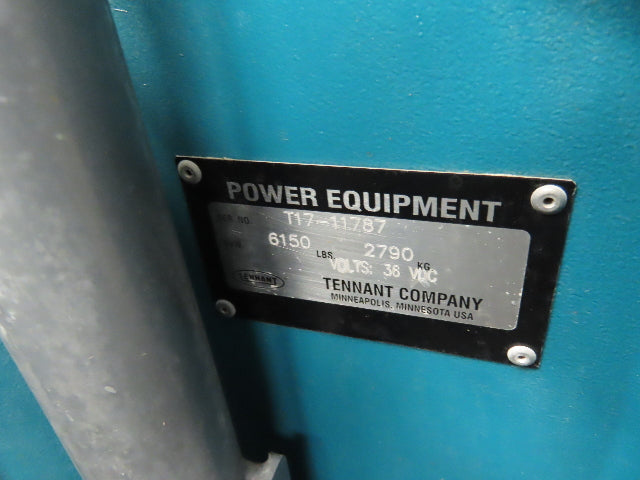 Tennant T17 Ride On Floor 46" Scrubber 36V Battery 1680 Hrs Needs Service
