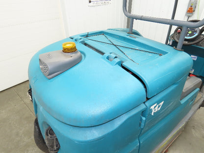 Tennant T17 Ride On Floor 46" Scrubber 36V Battery 1680 Hrs Needs Service