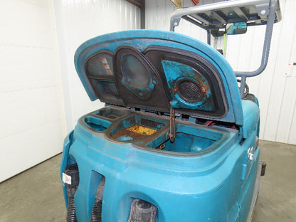 Tennant T17 Ride On Floor 46" Scrubber 36V Battery 1680 Hrs Needs Service