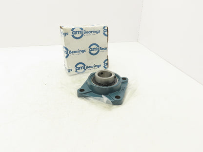 AMI UCFX09-28 Flange Mount Bearing Unit 1-3/4" Bore Cast Iron Set Screw Locking
