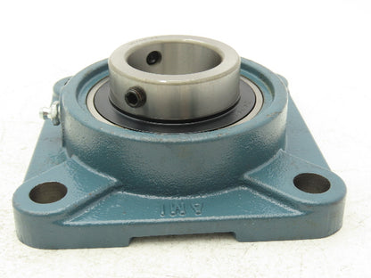 AMI UCFX09-28 Flange Mount Bearing Unit 1-3/4" Bore Cast Iron Set Screw Locking
