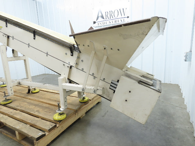 Direct Conveyors Incline Parts Conveyor 6" Steel Cleated Belt 230/460V 12'OAL