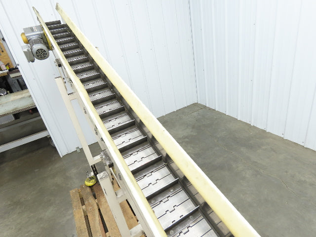 Direct Conveyors Incline Parts Conveyor 6" Steel Cleated Belt 230/460V 12'OAL