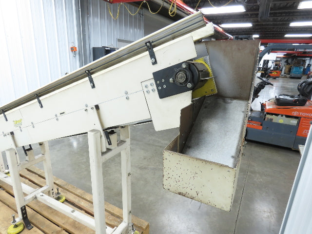 Direct Conveyors Incline Parts Conveyor 6" Steel Cleated Belt 230/460V 12'OAL
