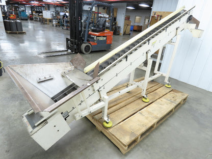 Direct Conveyors Incline Parts Conveyor 6" Steel Cleated Belt 230/460V 12'OAL