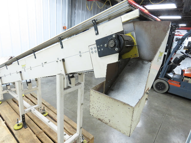 Direct Conveyors Incline Parts Conveyor 6" Steel Cleated Belt 230/460V 12'OAL