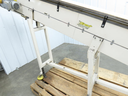 Direct Conveyors Incline Parts Conveyor 6" Steel Cleated Belt 230/460V 12'OAL