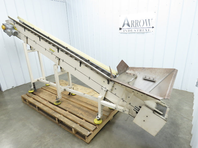 Direct Conveyors Incline Parts Conveyor 6" Steel Cleated Belt 230/460V 12'OAL