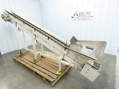 Direct Conveyors Incline Parts Conveyor 6" Steel Cleated Belt 230/460V 12'OAL