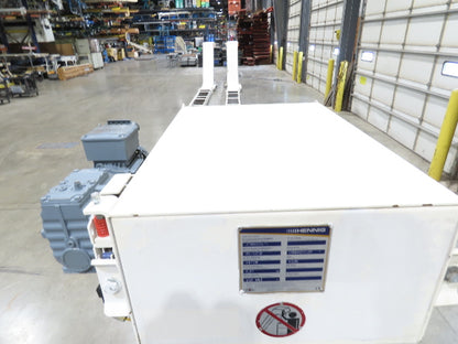 Hennig 21' 9" Incline Chip Conveyor 14" Scraper Chain 18' 9" Infeed 63"Discharge