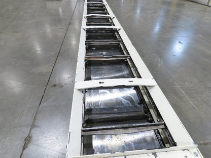 Hennig 21' 9" Incline Chip Conveyor 14" Scraper Chain 18' 9" Infeed 63"Discharge