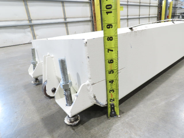 Hennig 21' 9" Incline Chip Conveyor 14" Scraper Chain 18' 9" Infeed 63"Discharge