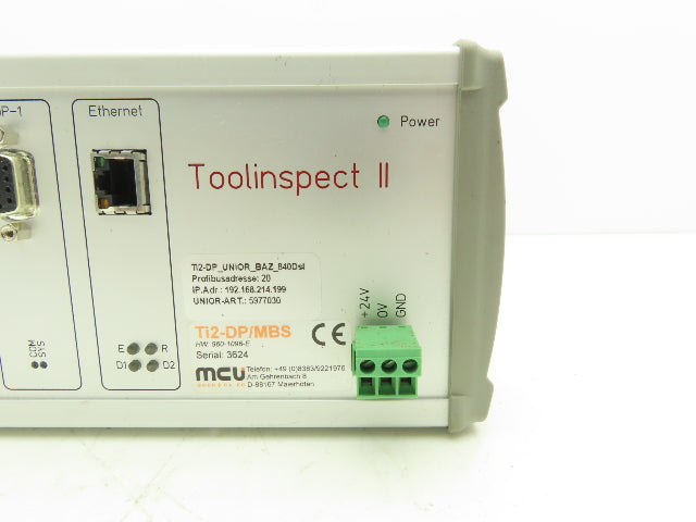 MCU TI2-DP/MBS Toolinspect II Tool & Process Monitoring Unit 5977030 960-1096-E