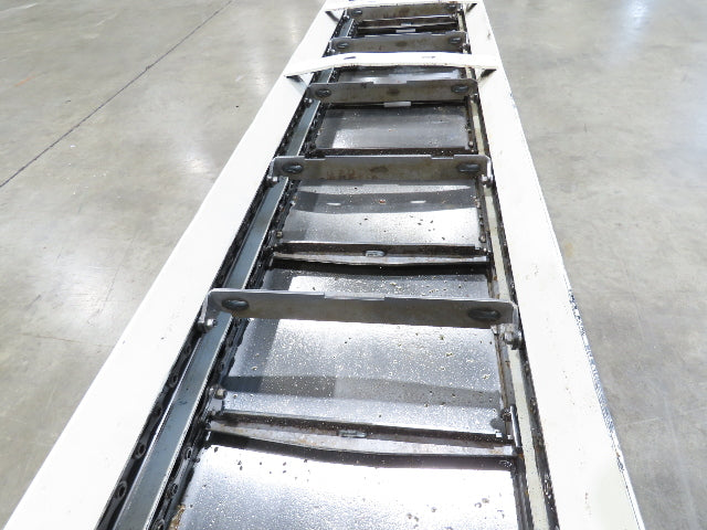 Hennig 21' 9" Incline Chip Conveyor 14" Scraper Chain 18' 9" Infeed 63"Discharge