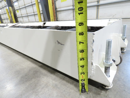 Hennig 21' 9" Incline Chip Conveyor 14" Scraper Chain 18' 9" Infeed 63"Discharge