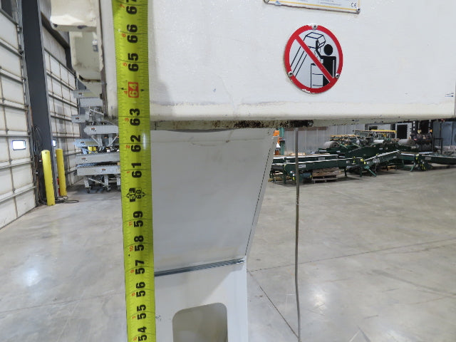 Hennig 21' 9" Incline Chip Conveyor 14" Scraper Chain 18' 9" Infeed 63"Discharge