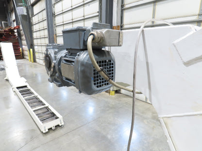 Hennig 21' 9" Incline Chip Conveyor 14" Scraper Chain 18' 9" Infeed 63"Discharge