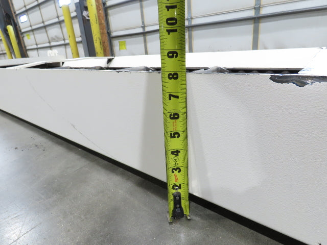 Hennig 21' Incline Chip Conveyor 14"W Scraper Chain 15' 2" Infeed 62"Discharge