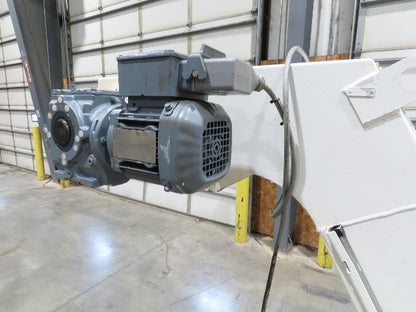 Hennig 21' Incline Chip Conveyor 14"W Scraper Chain 15' 2" Infeed 62"Discharge