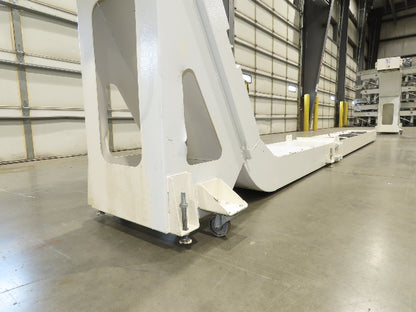 Hennig 21' Incline Chip Conveyor 14"W Scraper Chain 15' 2" Infeed 62"Discharge