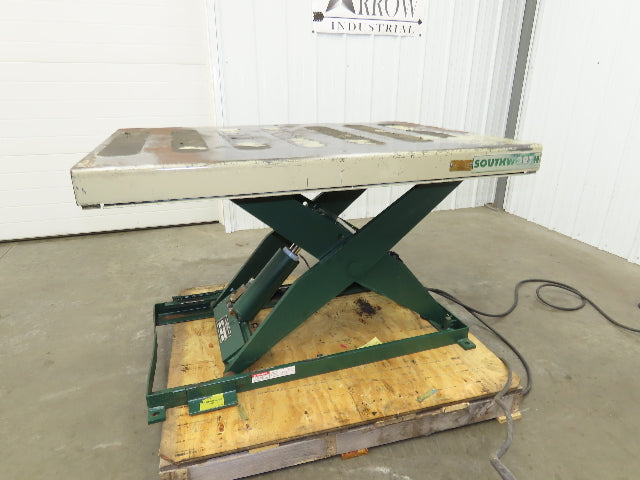 Southworth LS2-36 Hydraulic Scissor Lift Table 2000Lb 51"x36" Top 120V 1Ph 1 Ton