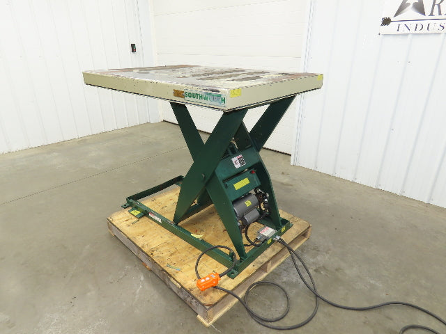 Southworth LS2-36 Hydraulic Scissor Lift Table 2000Lb 51"x36" Top 120V 1Ph 1 Ton