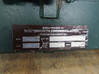 Southworth LS2-36 Hydraulic Scissor Lift Table 2000Lb 36" Lift 48"x36" Top 120V