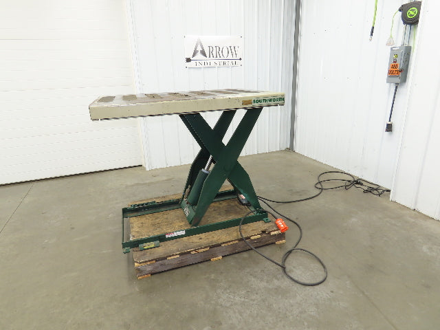 Southworth LS2-36 Hydraulic Lift Table 2000Lb 36" Travel 51"x36" Top 120V 1Ph