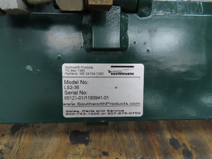 Southworth LS2-36 Hydraulic Lift Table 2000Lb 36" Travel 48"x24" Top 120V 1Ph