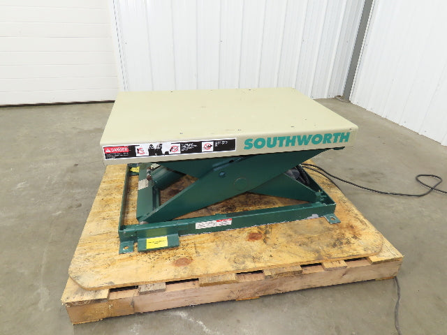 Southworth LS2-24 Hydraulic Lift Table 2000Lb 24" Travel 36"x24" Top 120V 1Ph