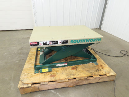 Southworth LS2-24 Hydraulic Lift Table 2000Lb 24" Travel 36"x24" Top 120V 1Ph