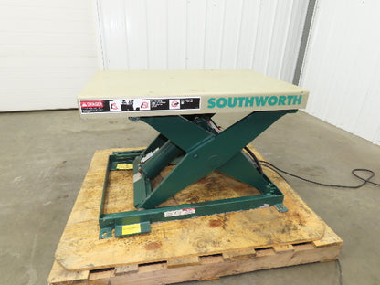 Southworth LS2-24 Hydraulic Lift Table 2000Lb 24" Travel 36"x24" Top 120V 1Ph