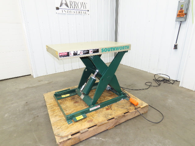Southworth LS2-24 Hydraulic Lift Table 2000Lb 24" Travel 36"x24" Top 120V 1Ph