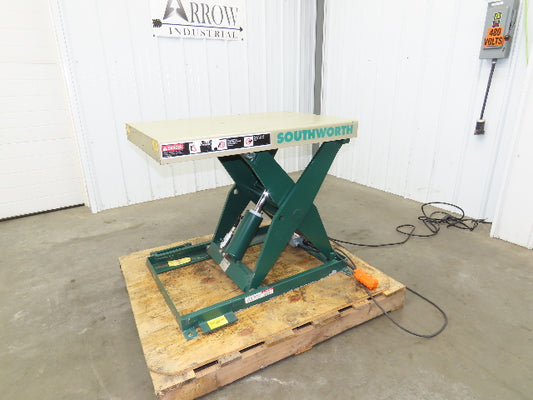 Southworth LS2-24 Hydraulic Lift Table 2000Lb 24" Travel 36"x24" Top 120V 1Ph