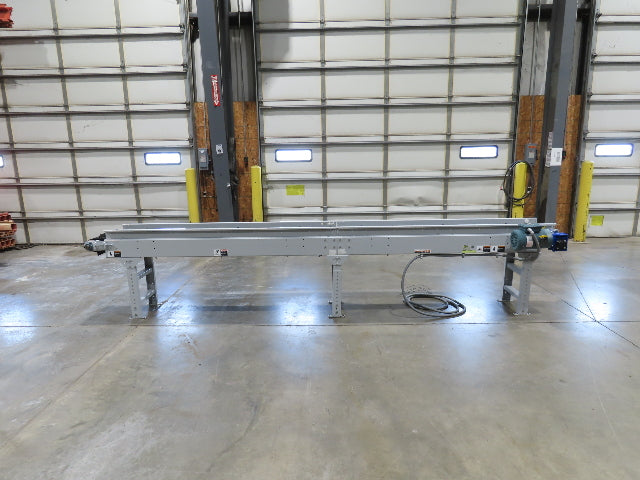 Hytrol 16"x 14'L Parts Conveyor 12" Cleated Belt 1HP 230/460V 3PH 66FPM