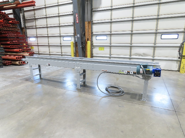 Hytrol 16"x 14'L Parts Conveyor 12" Cleated Belt 1HP 230/460V 3PH 66FPM