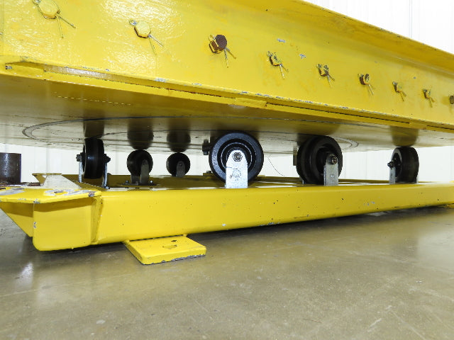 54"W x 55"L Pallet Rotator Transfer Conveyor 50"BF 2.5" Gravity Roller Turntable